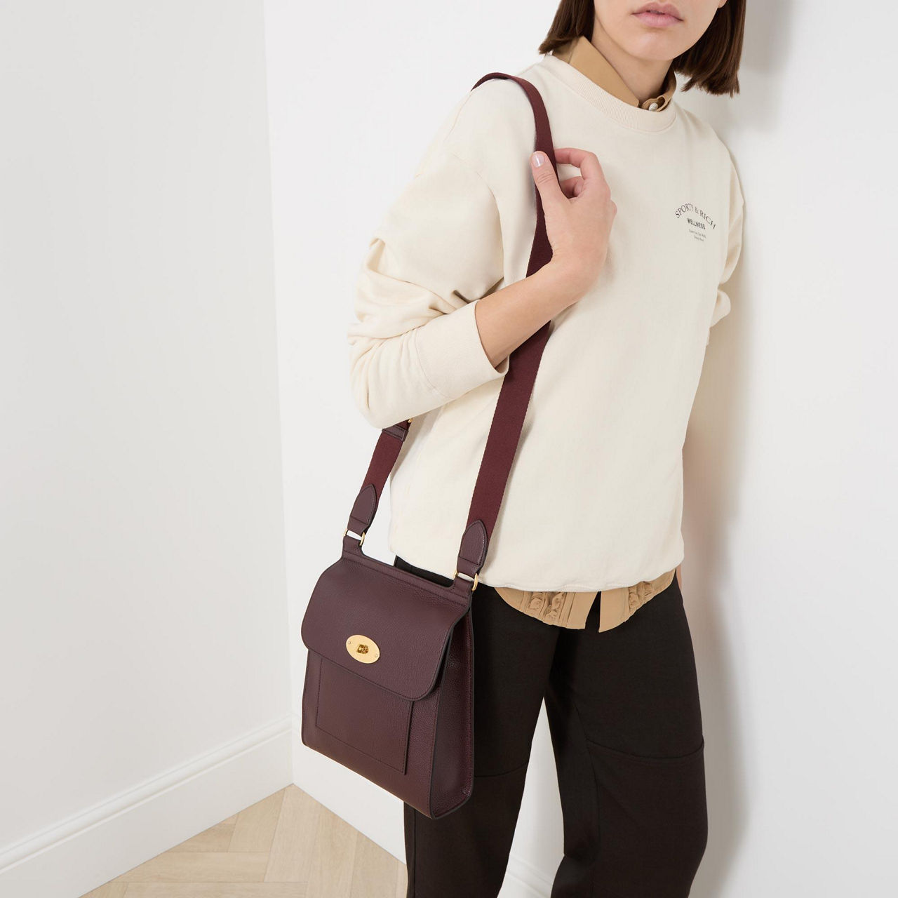 Mulberry antony 2025 messenger bag oxblood