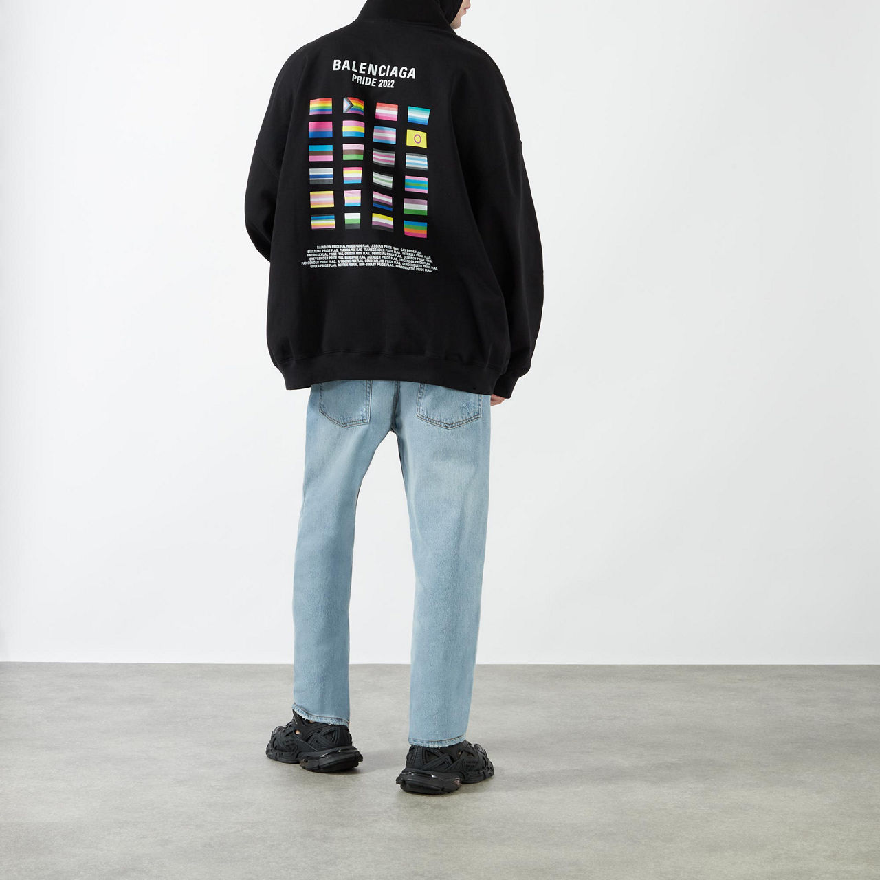 Balenciaga rainbow flag denim on sale jacket