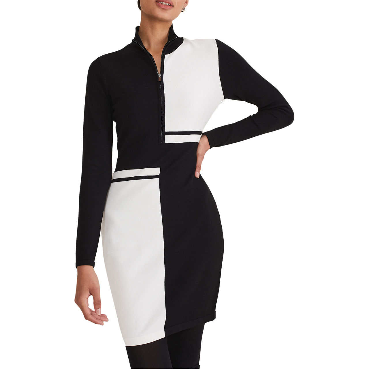 Phase eight hot sale colour block dress