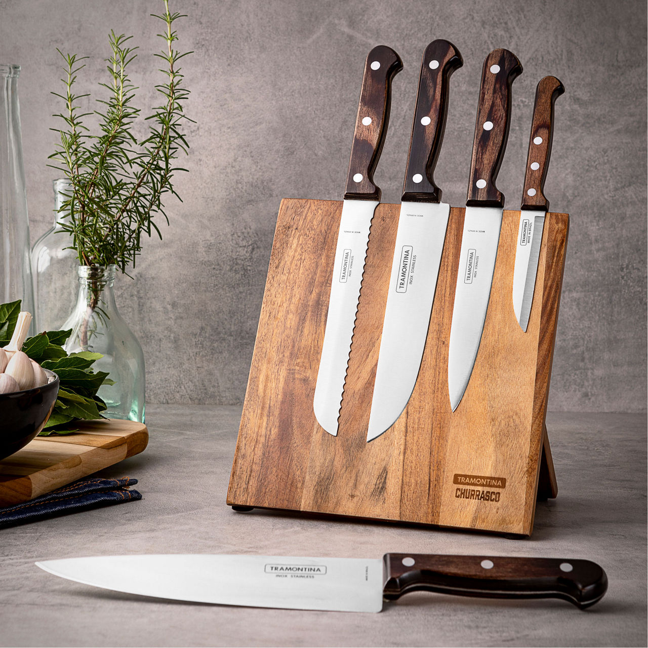 TRAMONTINA Six Piece Knife Block