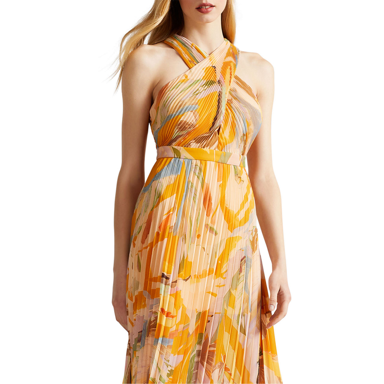 ted baker london ansa pleated dress