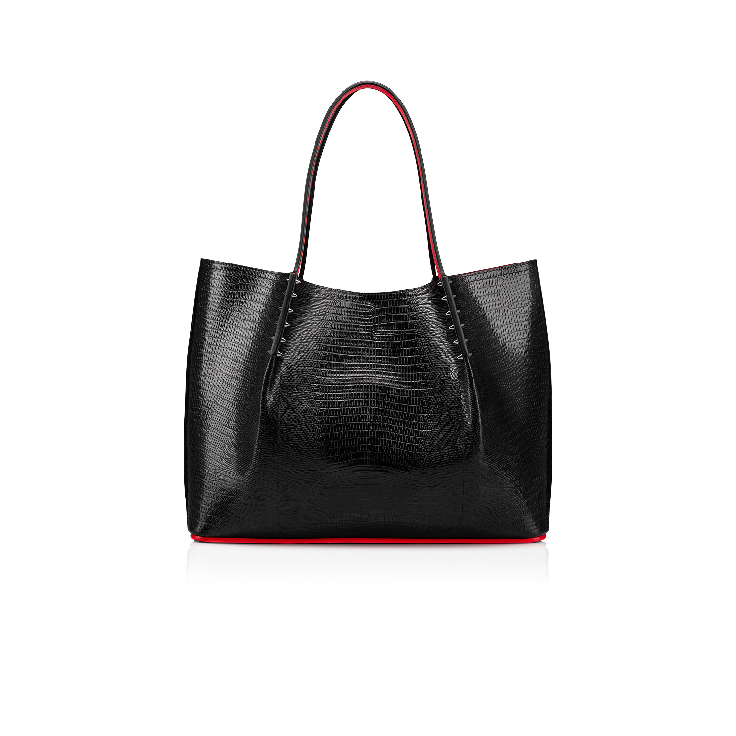 Cabarock Lizard-Embossed Lizzy Leather Large Tote