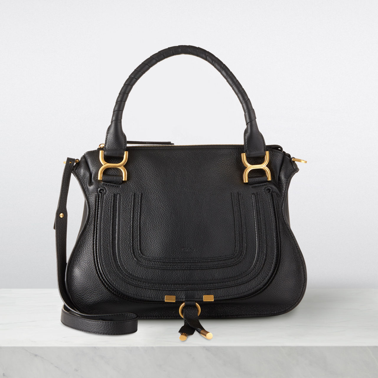 CHLOE Marcie Leather Satchel Bag