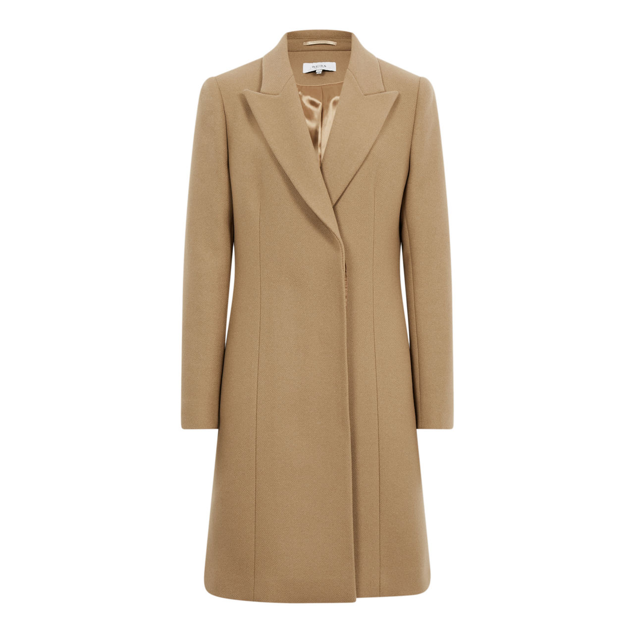 Camel crombie coat womens online