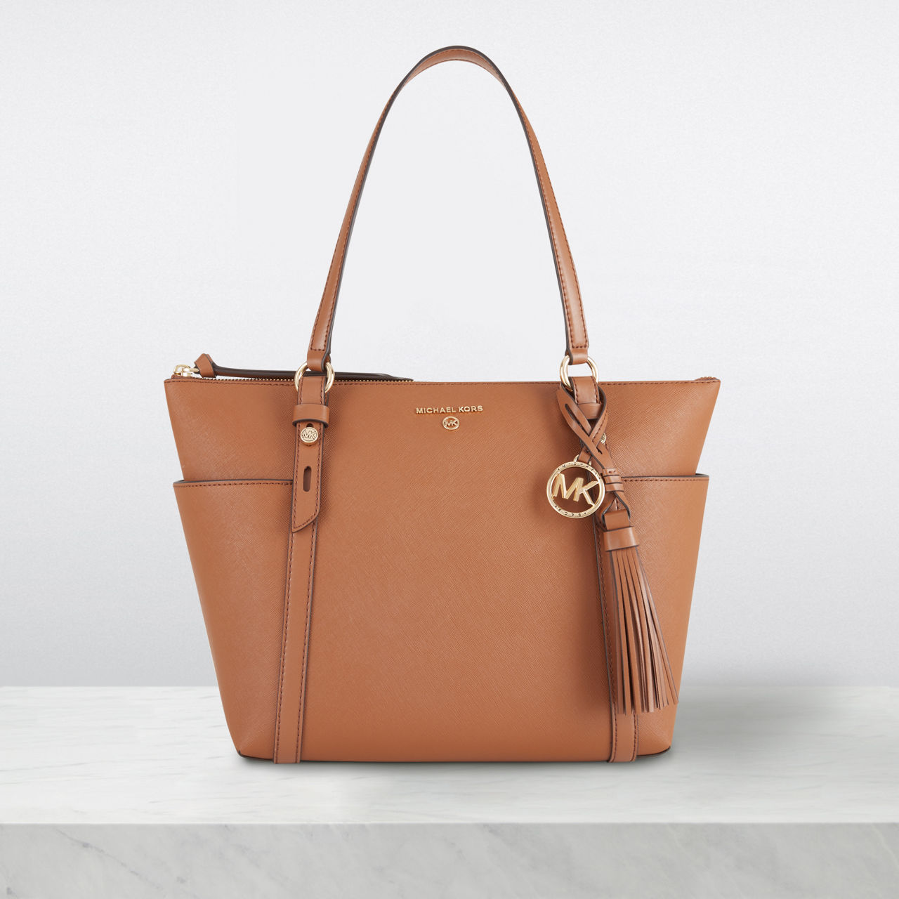 Michael kors large zip top clearance tote