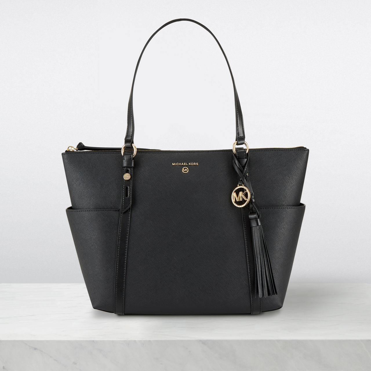 Michael kors large leather tote sale