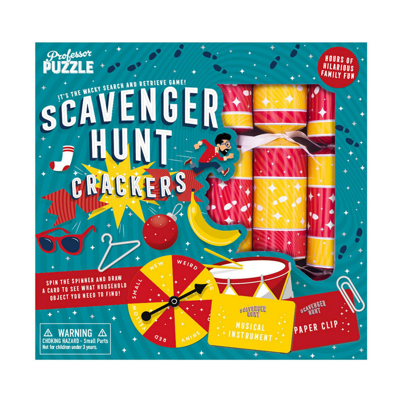 CELEBRATION CRACKERS Professor Puzzle Scavenger Hunt Christmas Crackers