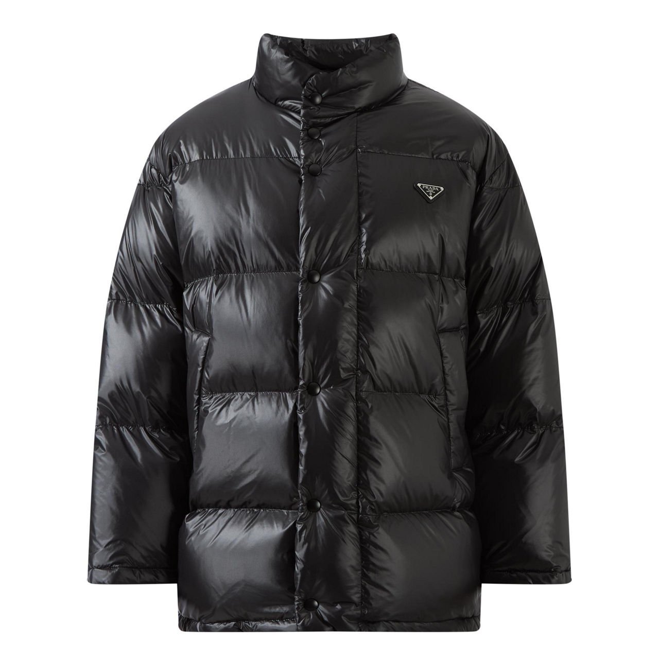 PRADA Triangle Logo Down-Filled Jacket