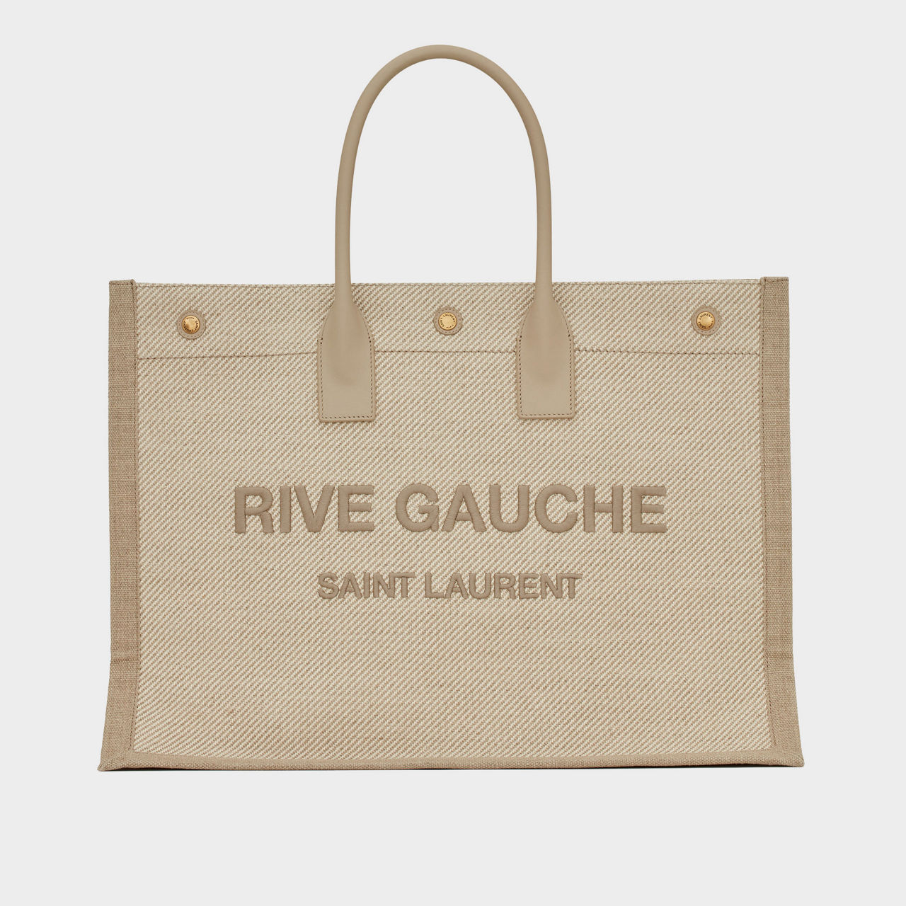 Saint Laurent Rive Gauche Logo Canvas Tote