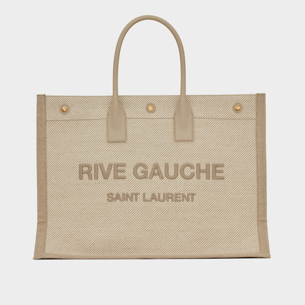 Rive Gauche small tote bag in smooth leather, Saint Laurent