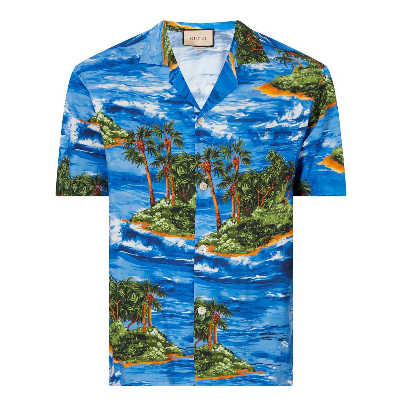 liberty floral bowling shirt by gucci
