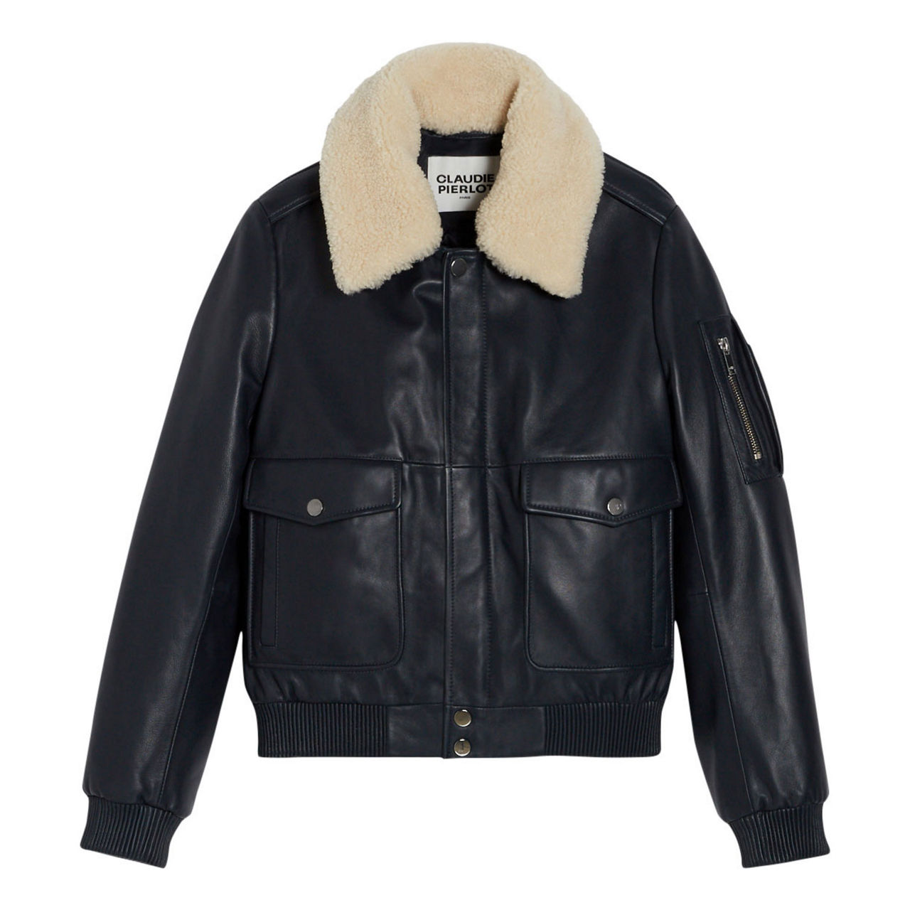 CLAUDIE PIERLOT Captain Leather Jacket