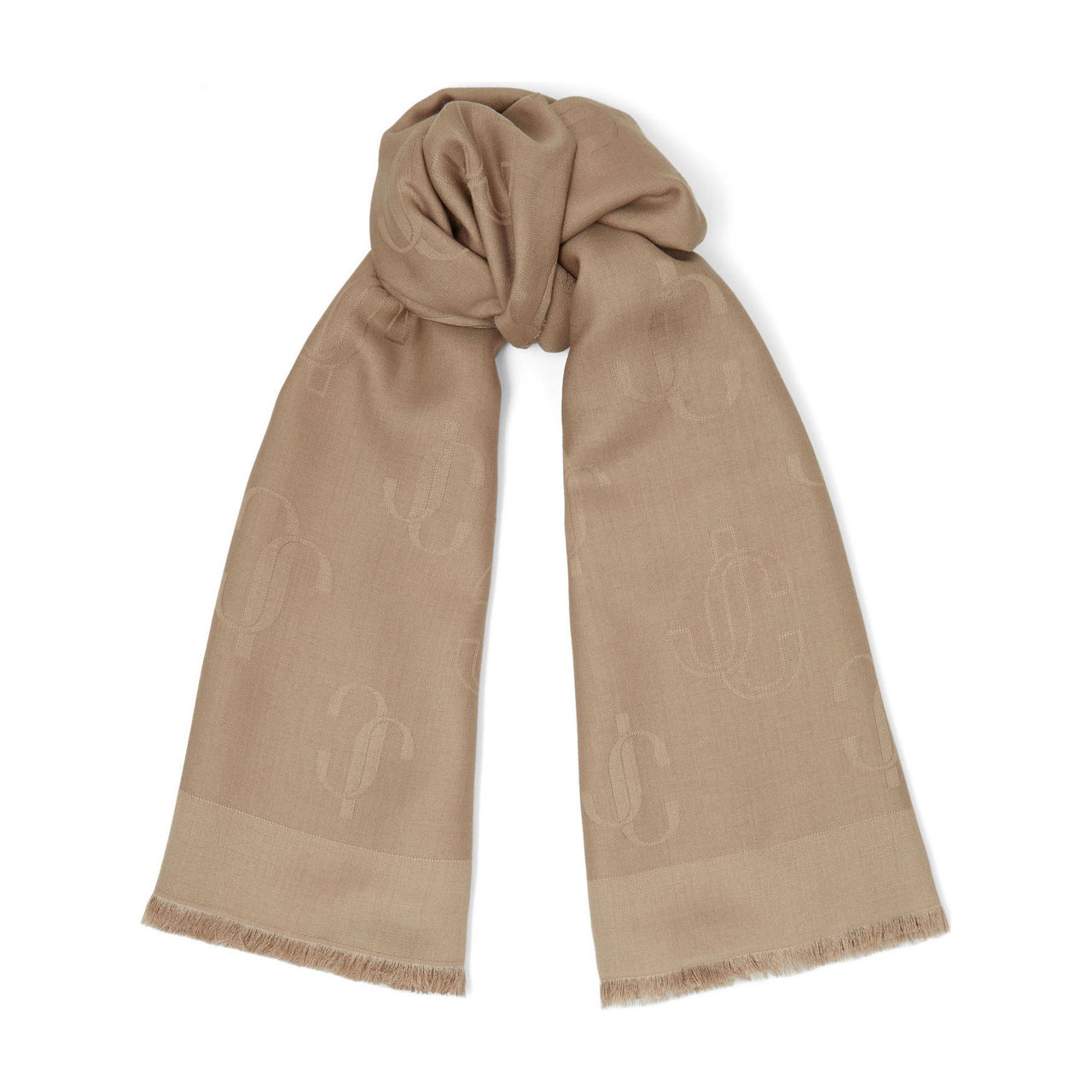 JIMMY CHOO - Blend Silk Wool Jacquard Stole