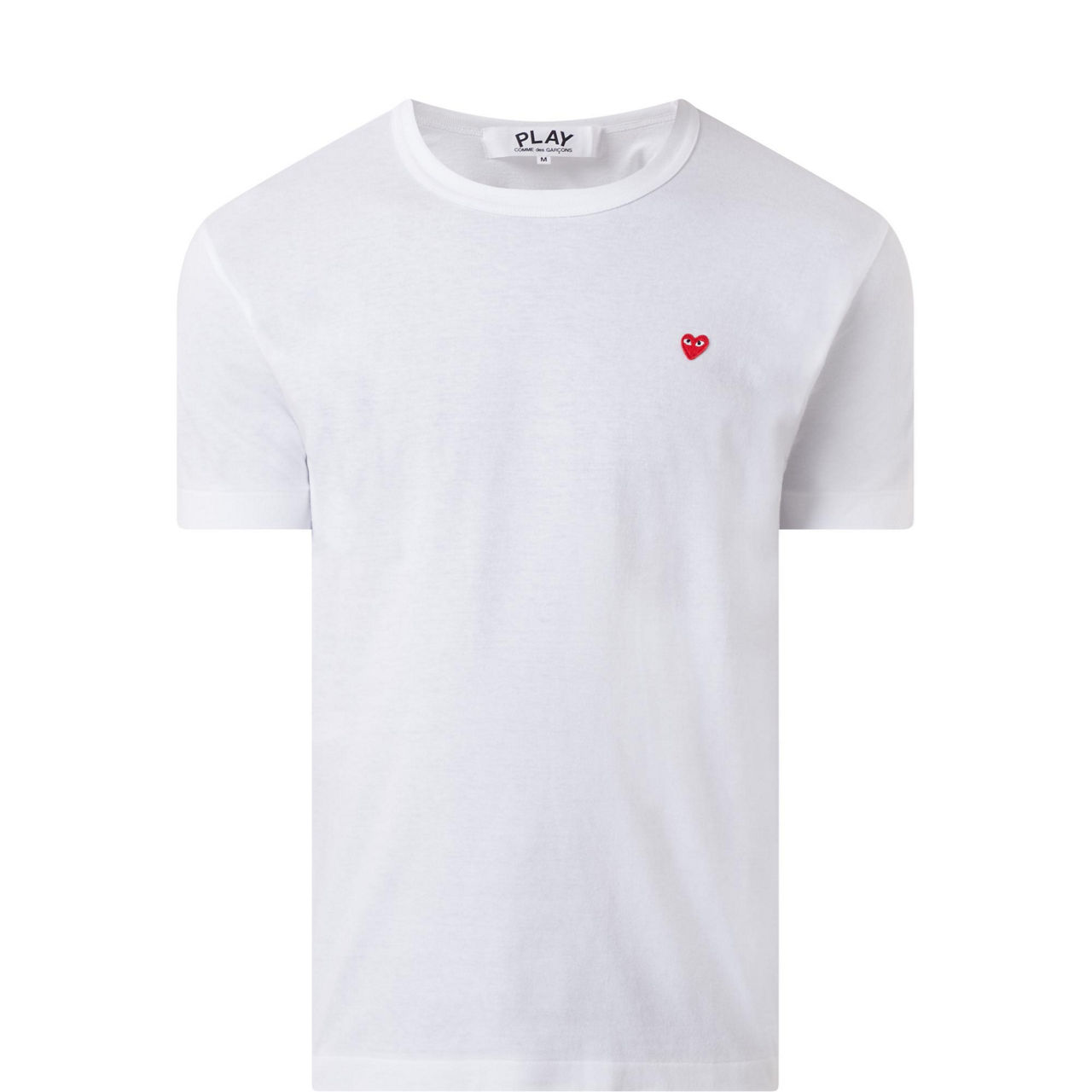COMME DES GAR ONS PLAY Heart Logo T Shirt