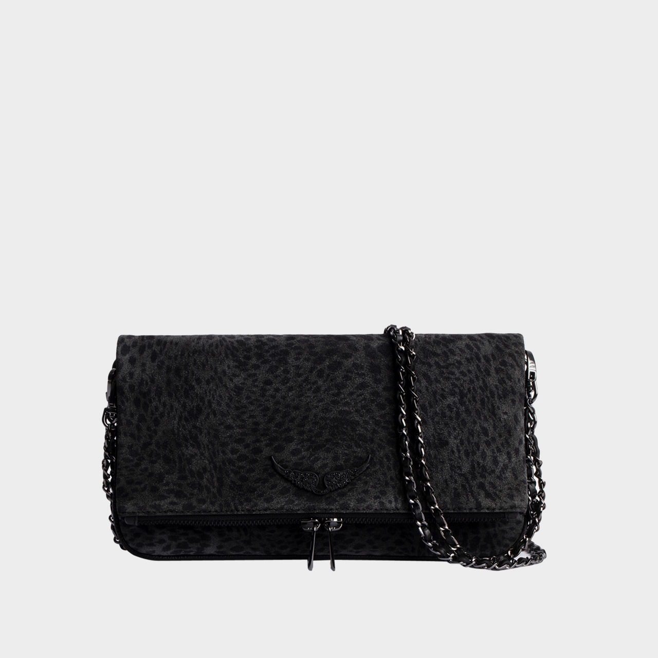 Rock suede studs discount clutch