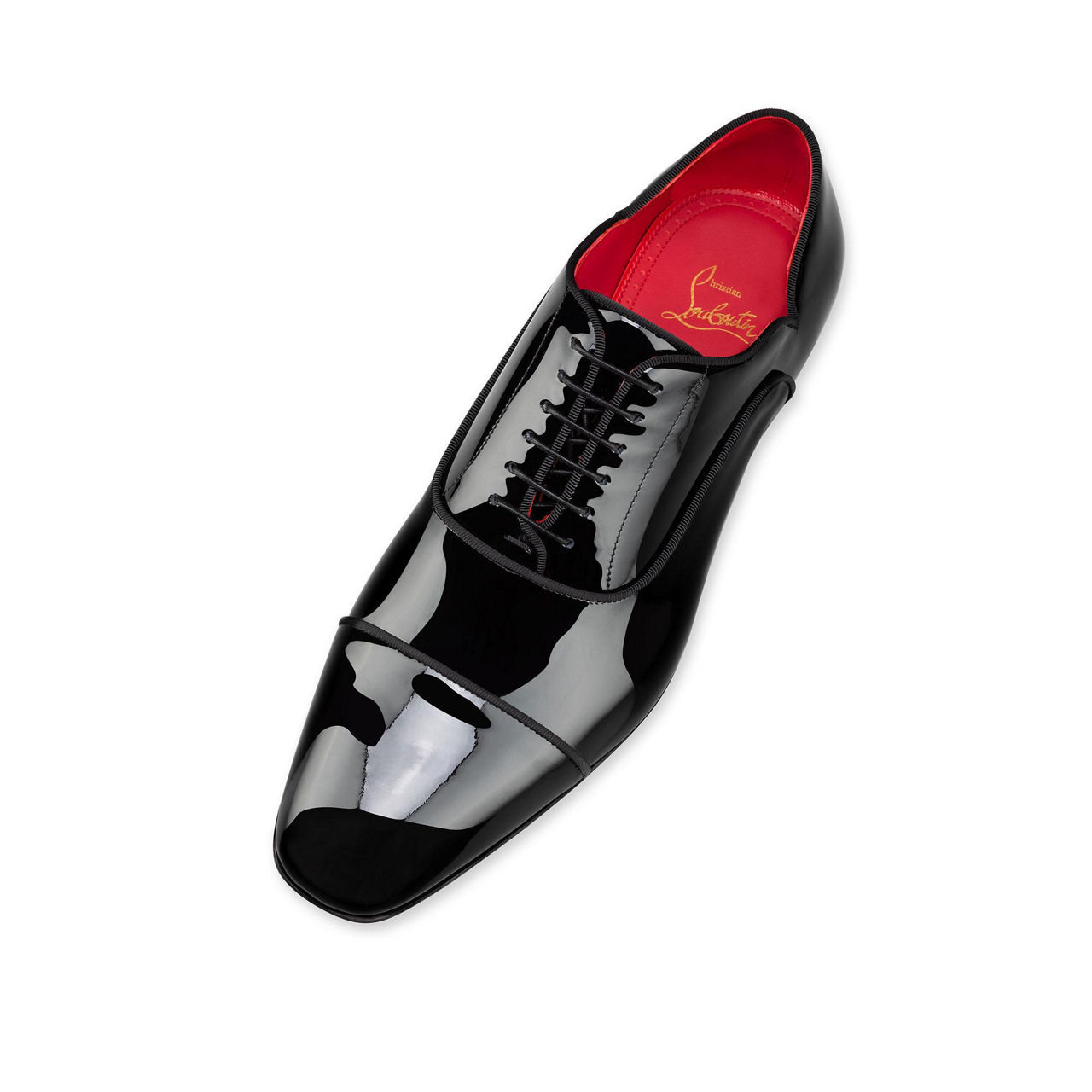 CHRISTIAN LOUBOUTIN Greggy Chick Patent Leather Oxford Shoes