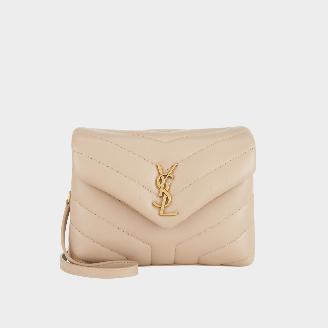 SAINT LAURENT Loulou Toy Monogram Leather Shoulder Bag