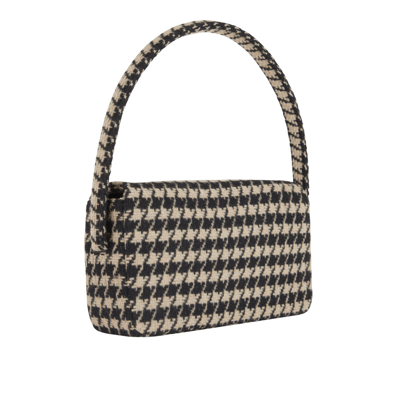 ANINE BING Nico Houndstooth Shoulder Bag