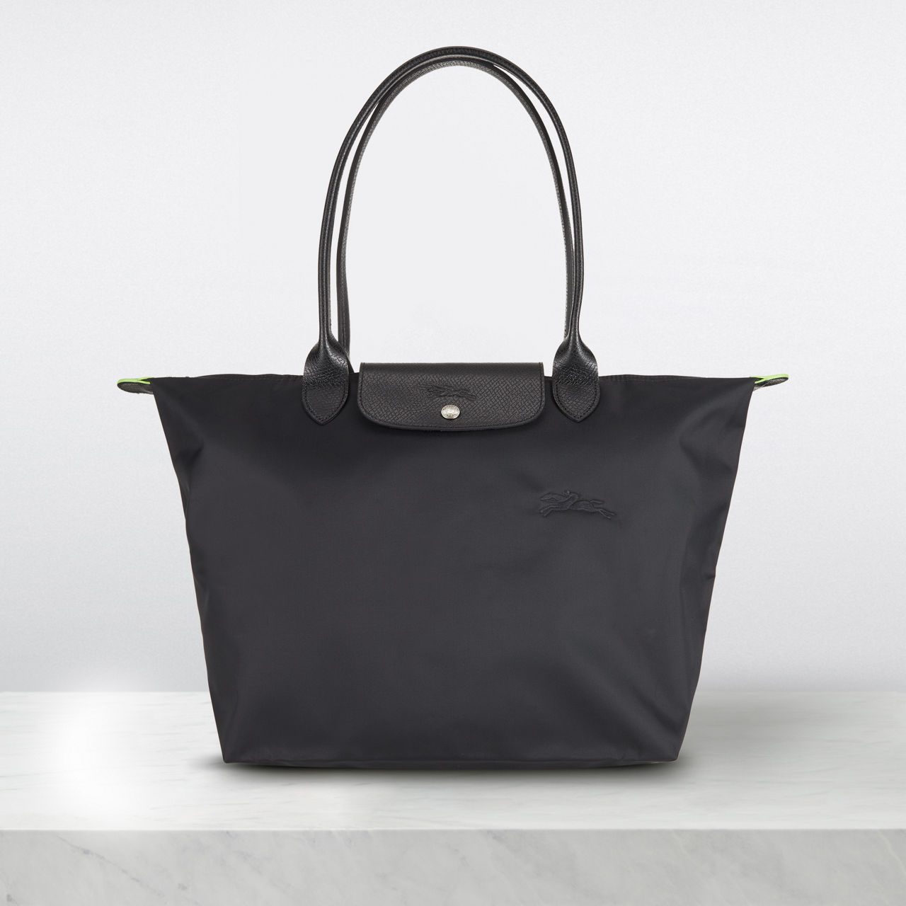 Longchamp black tote large hot sale