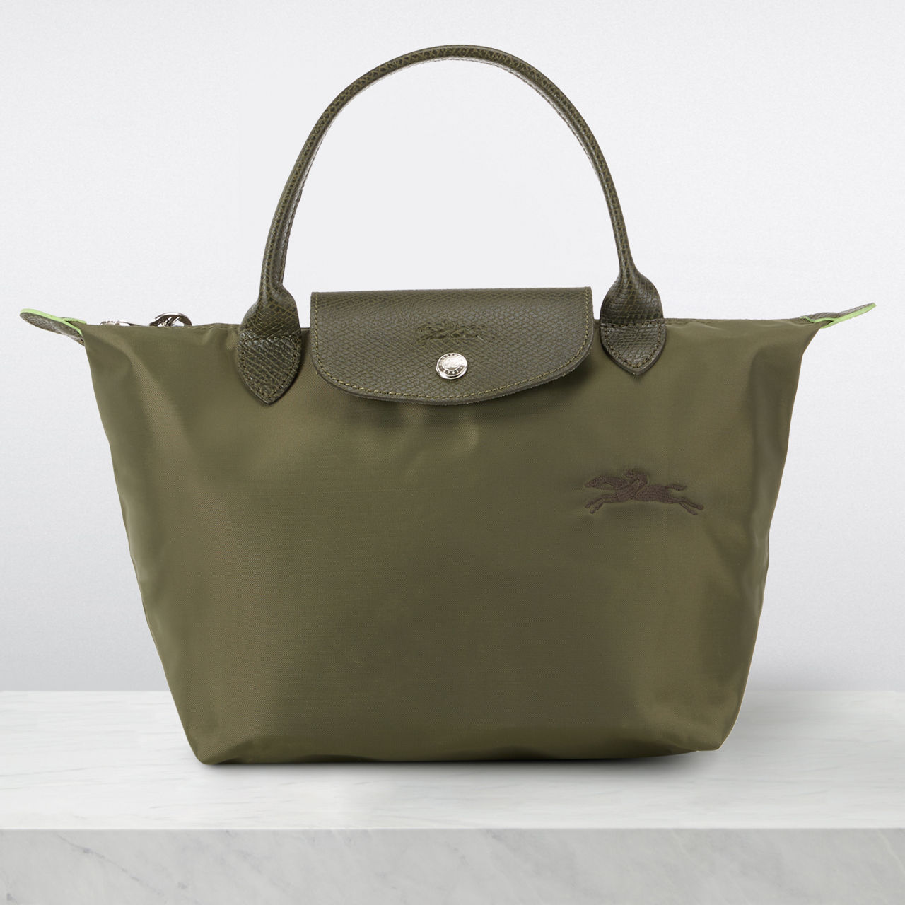 LONGCHAMP The Sustainable Edit Le Pliage Green Small Top Handle Bag