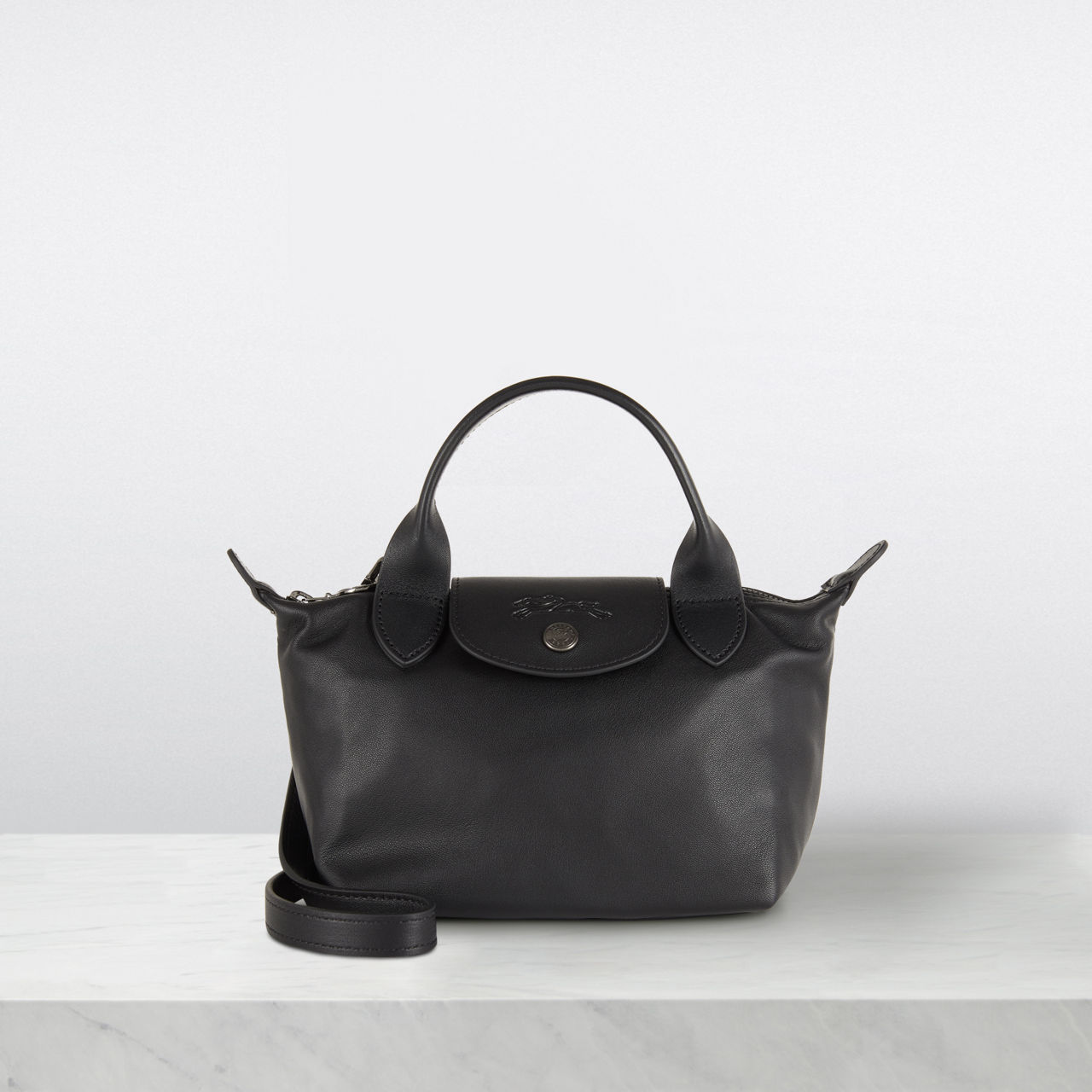 Longchamp le pliage mini leather sale