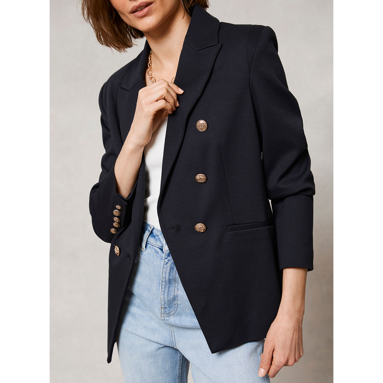 Mint velvet navy clearance blazer