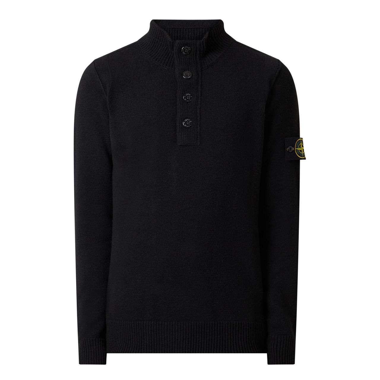 STONE ISLAND Half Zip Knit Sweater