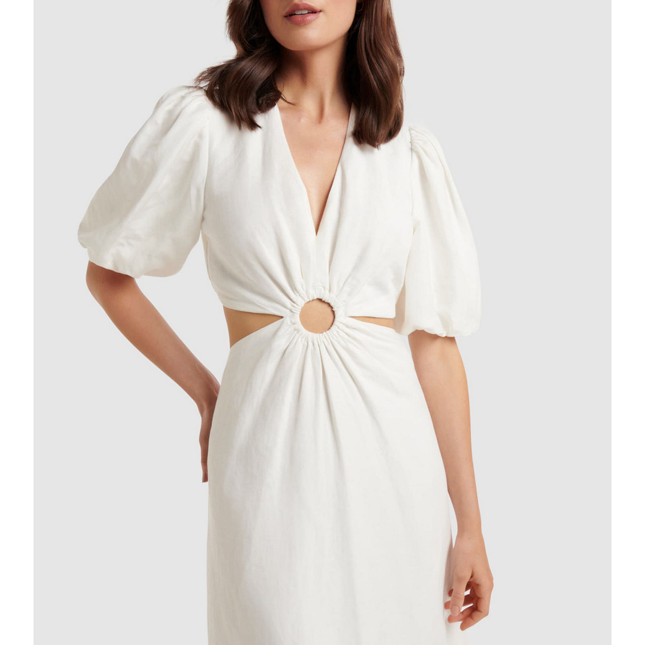 Ania Green Sage Cut Out Ring Dress main image 1