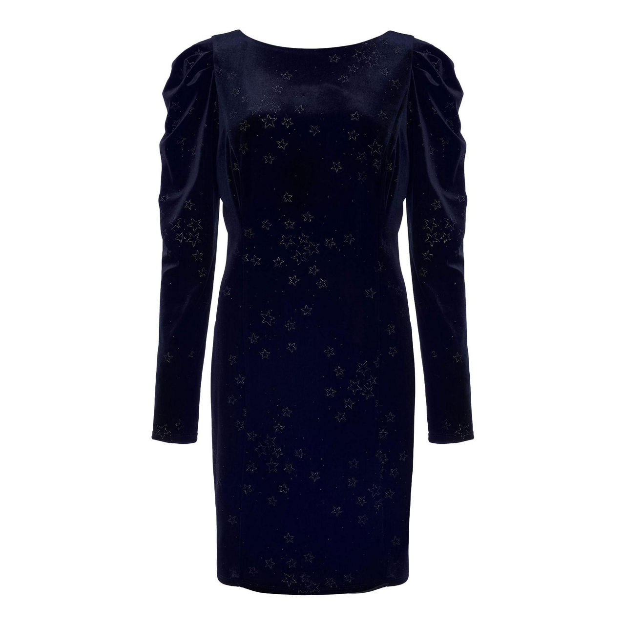 Moira floral embroidered dress in outlet navy