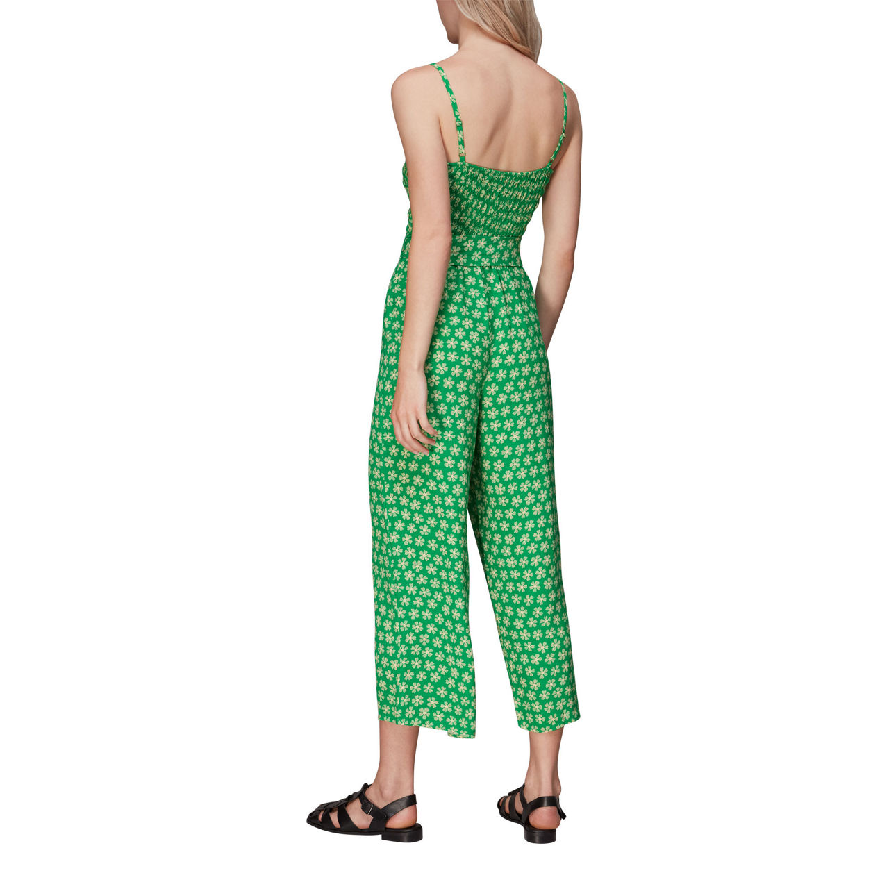 WHISTLES Daisy Check Jumpsuit