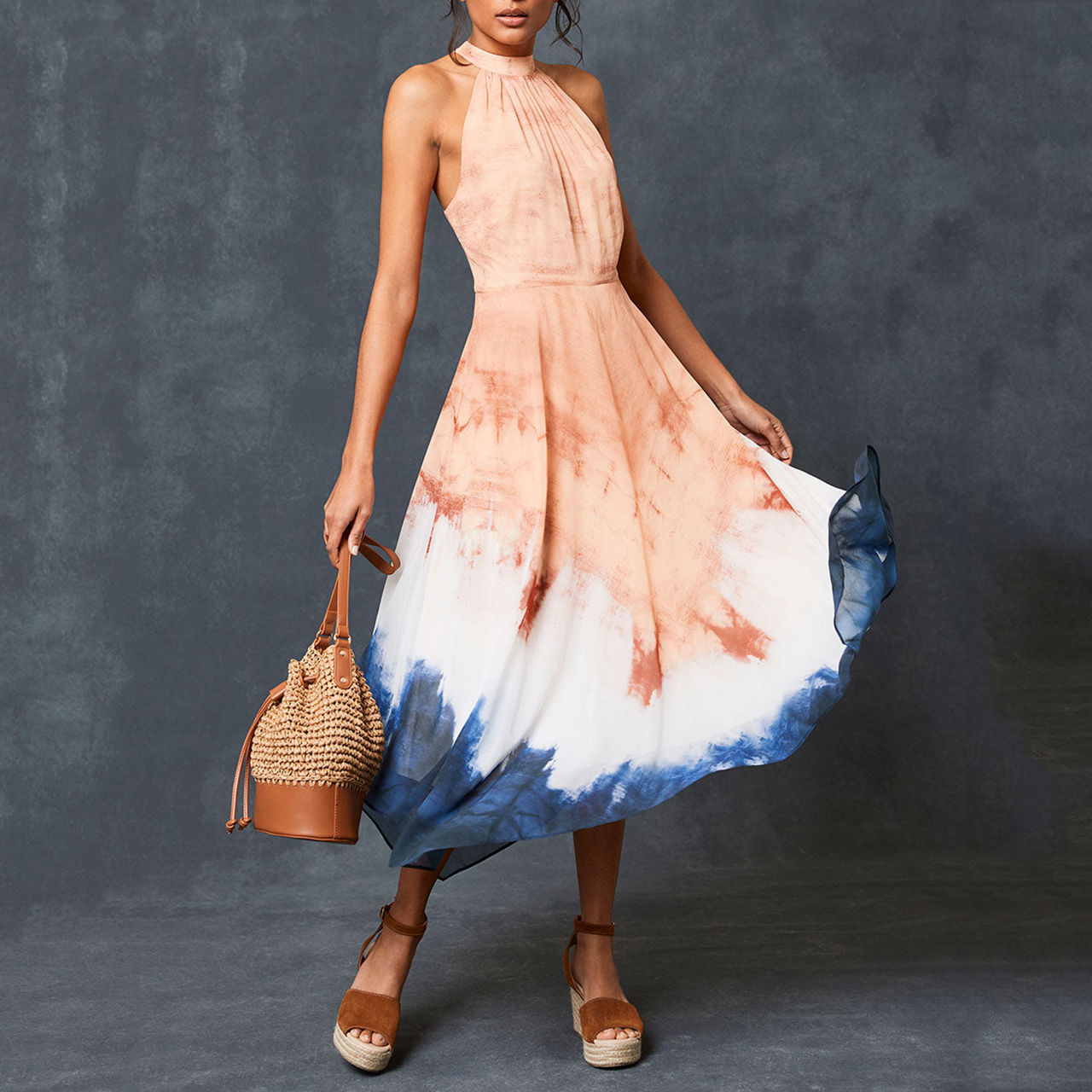 Mint velvet tie dye dress hotsell