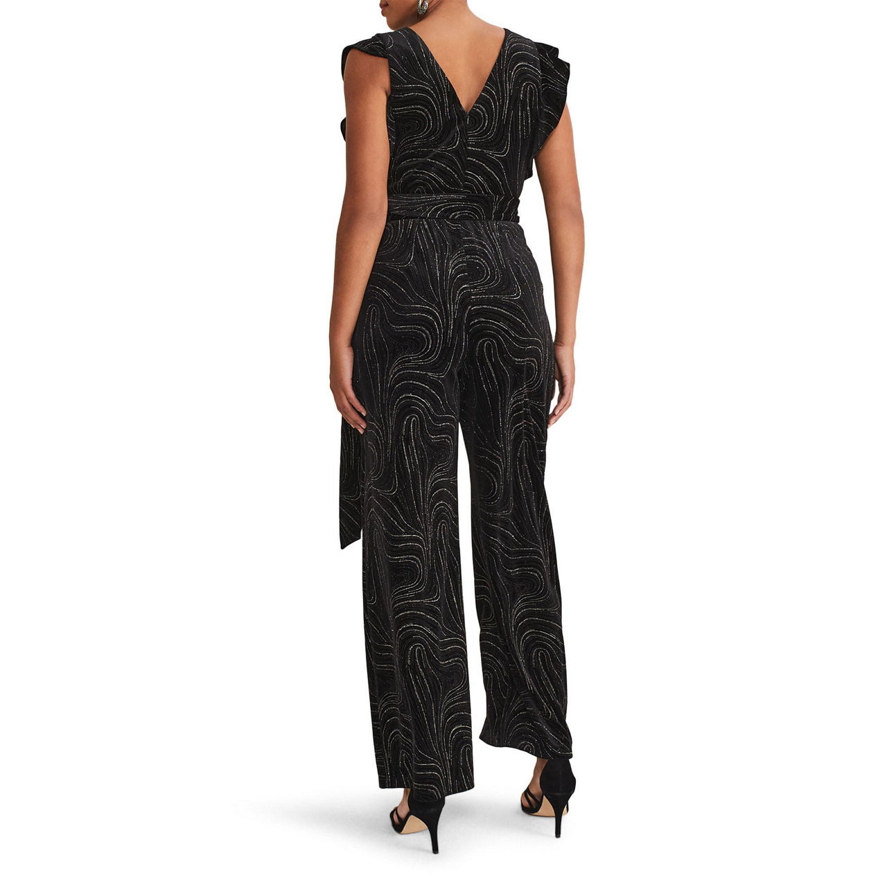 Phase Eight Victoriana Swirl Velvet Jumpsuit 3537