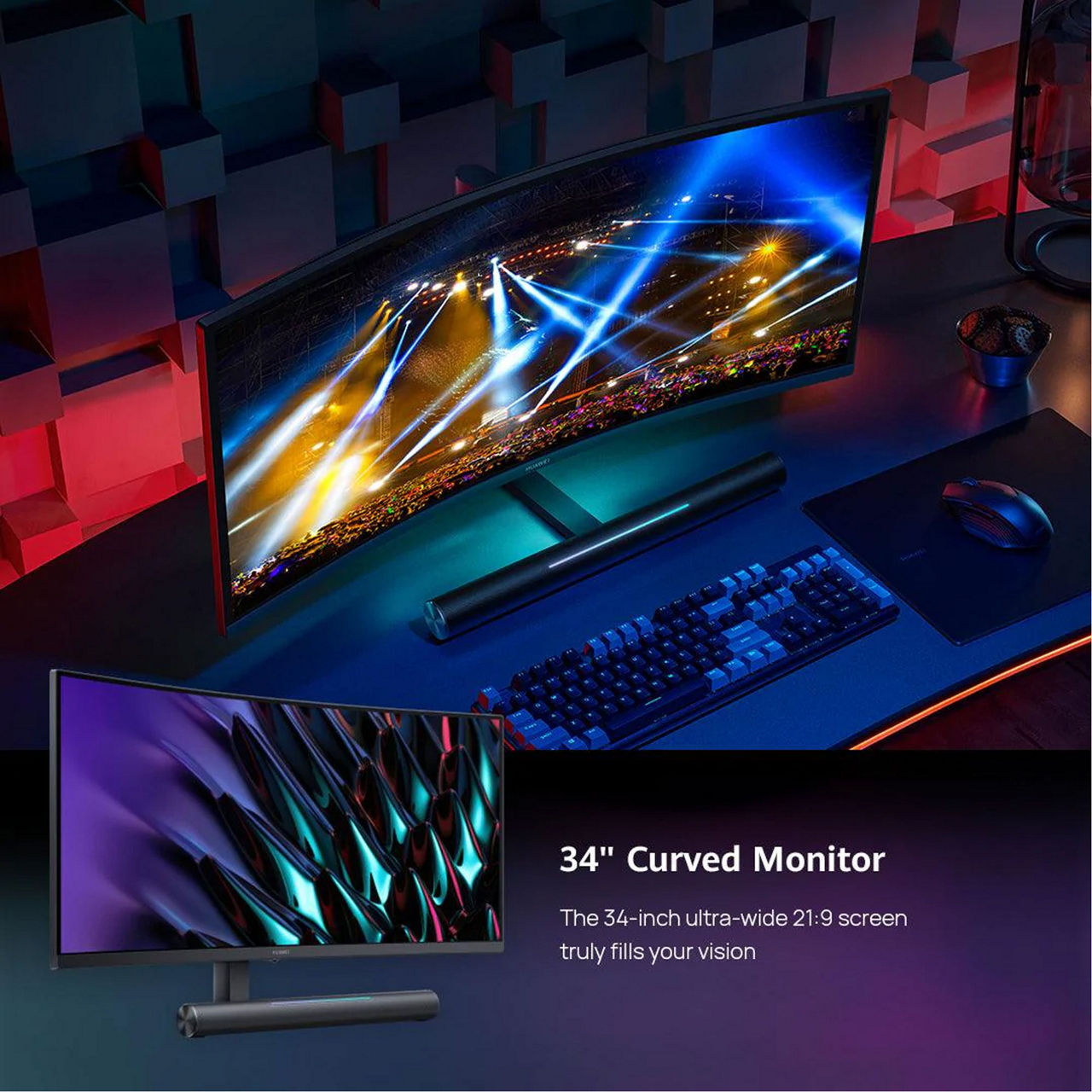 MateView GT 34 Inch 3K Ultrawide Curved Monitor