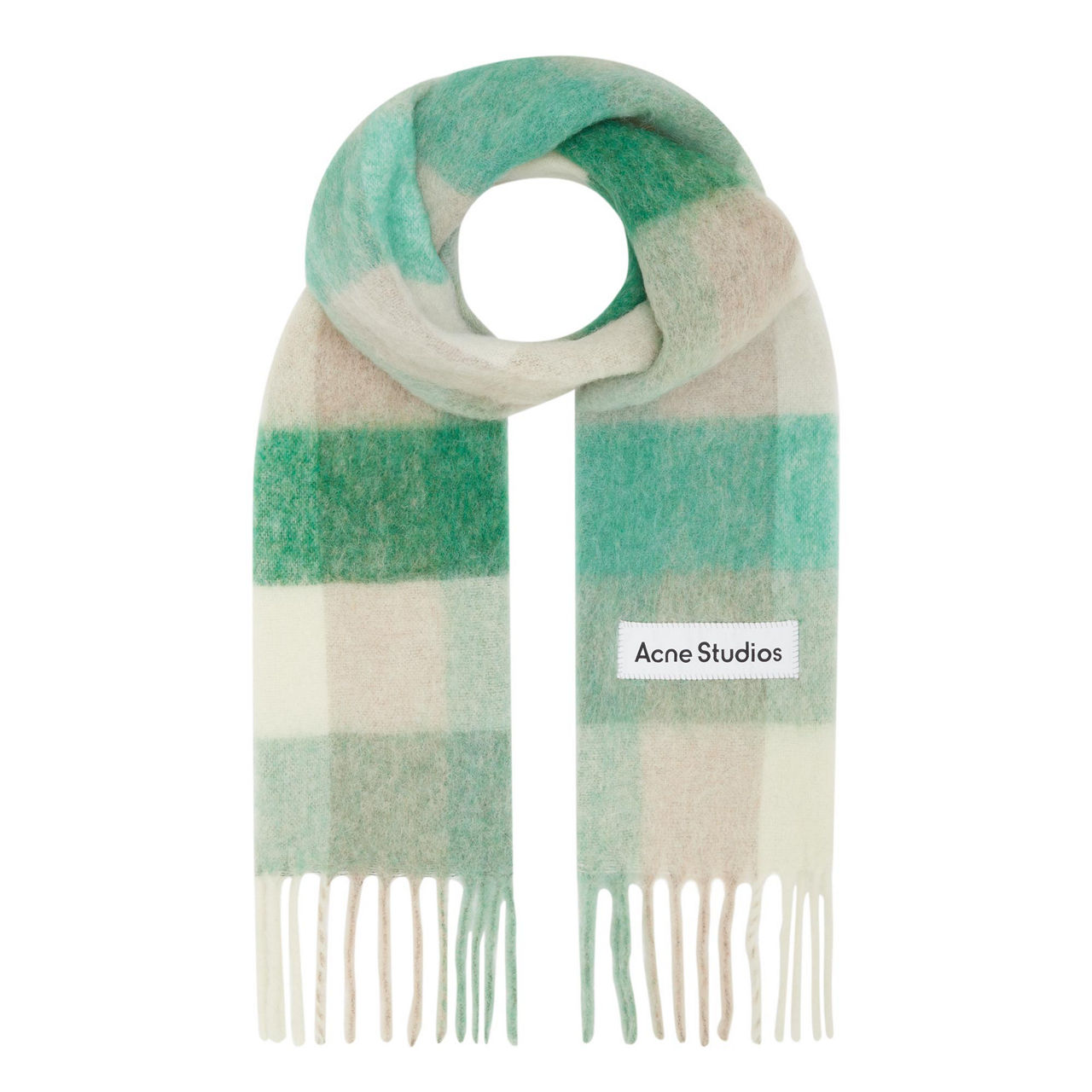 ACNE STUDIOS Valley Check Wool Scarf