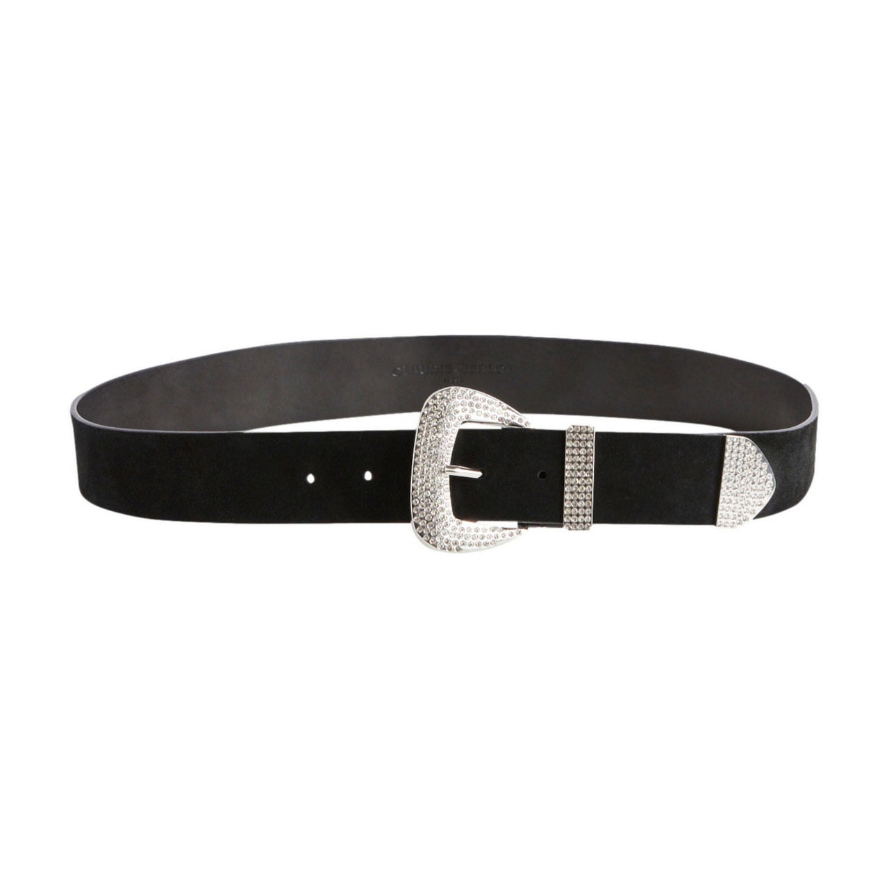 CLAUDIE PIERLOT Adelaide Embellished Leather Belt