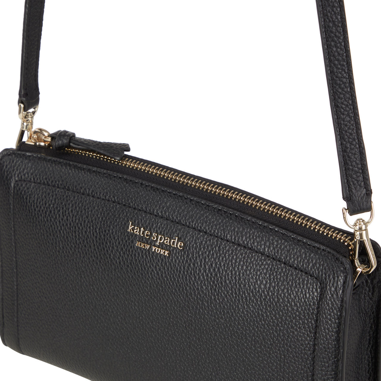 kate spade new york knott small pebbled leather crossbody bag