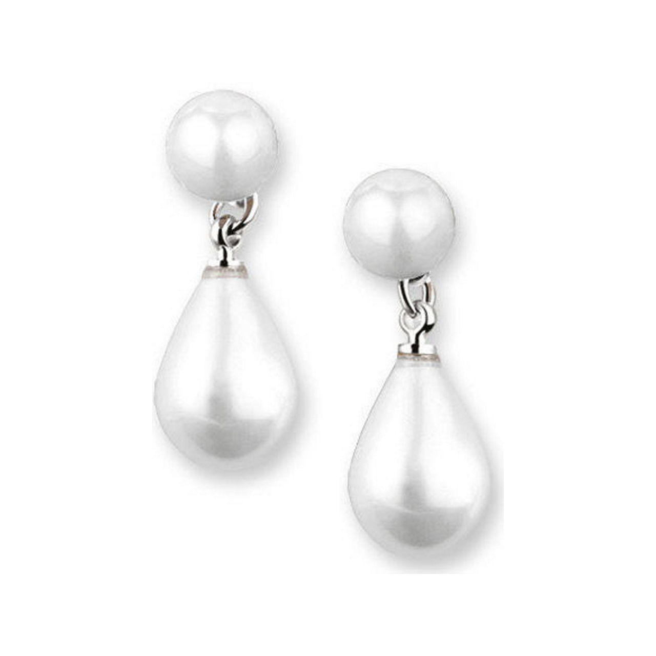 NEWBRIDGE SILVERWARE Pearl Tear Drop Earrings