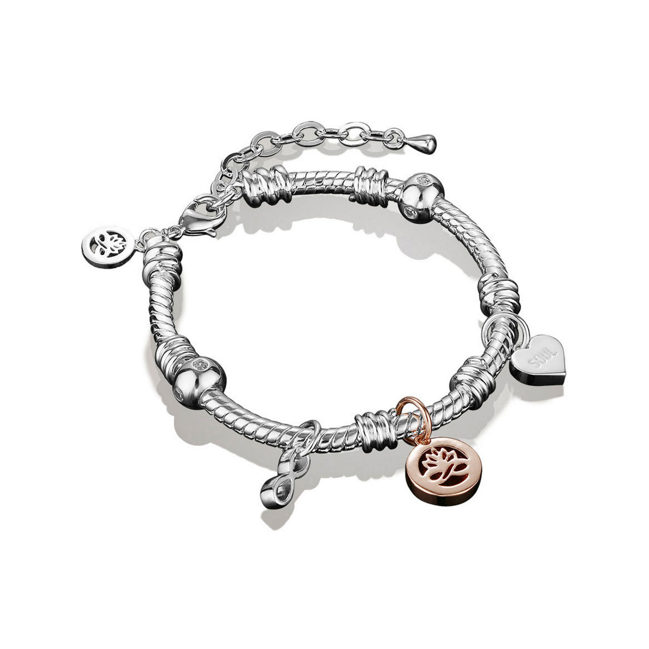 Newbridge Silverware Leaf Link Bracelet