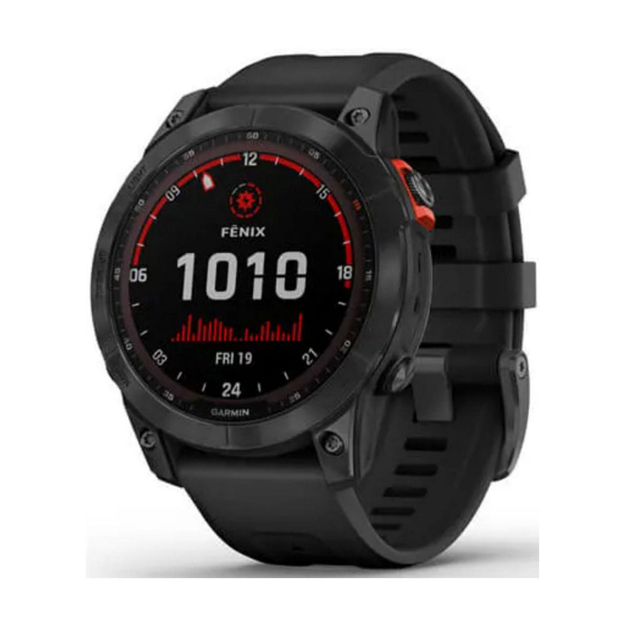 GARMIN Fenix 7 Solar Slate Grey Black Band GPS Watch