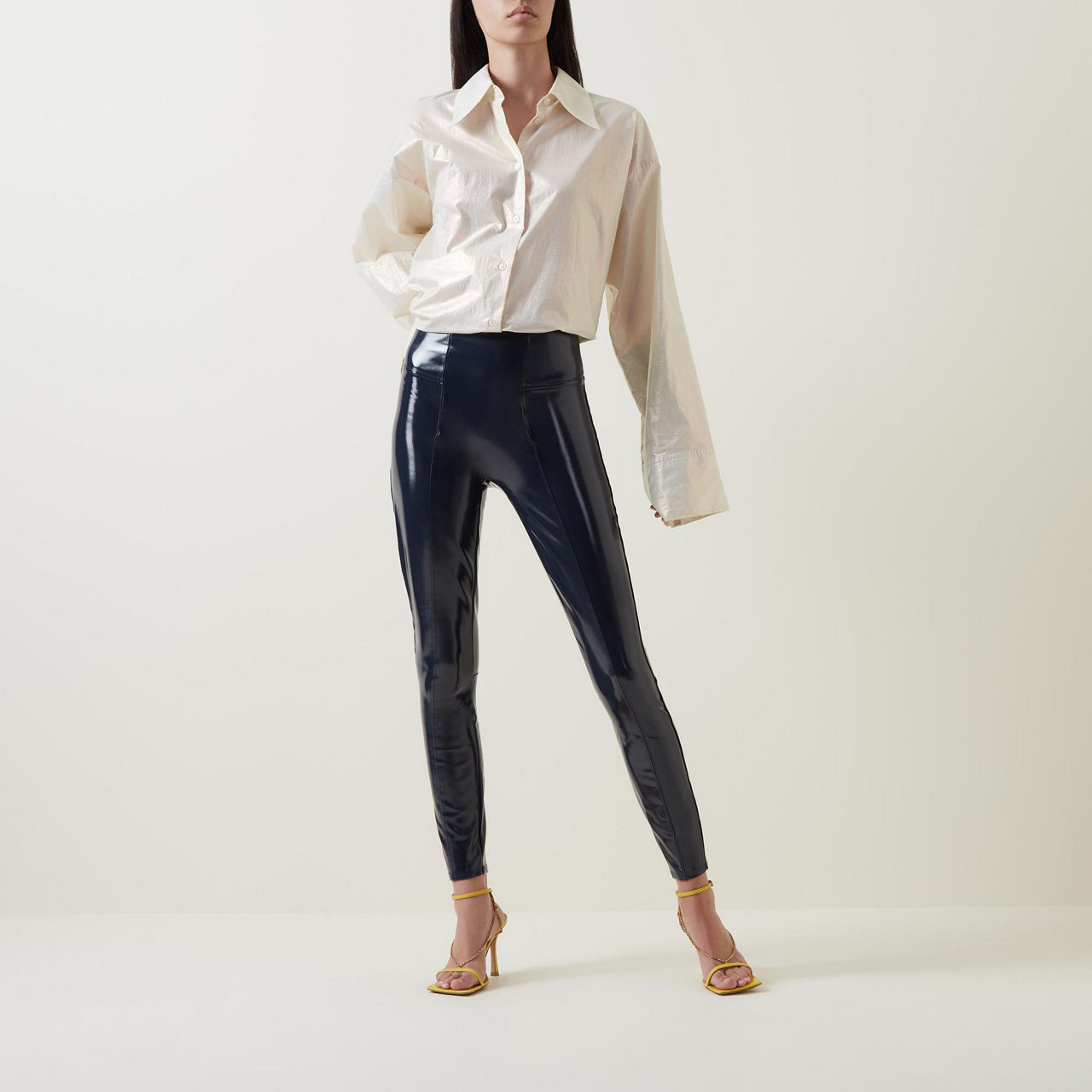 Faux Patent Leather Leggings