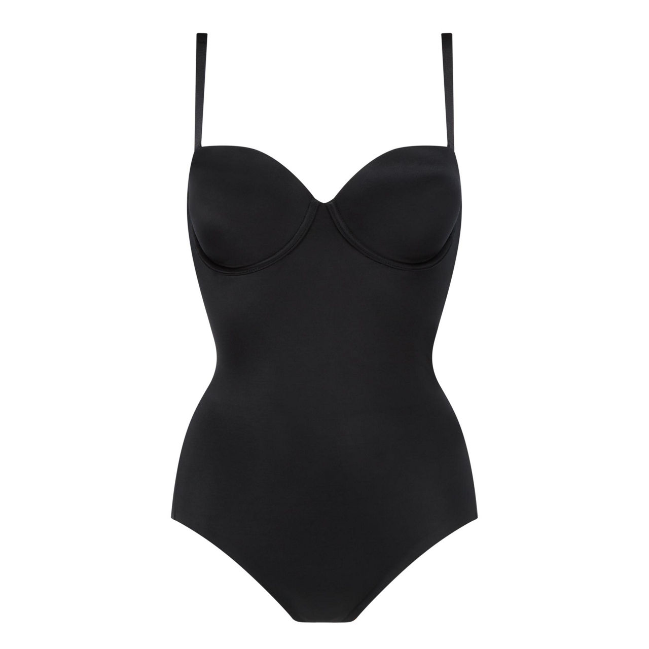 Suit Your Fancy Strapless Cupped Brief Bodysuit