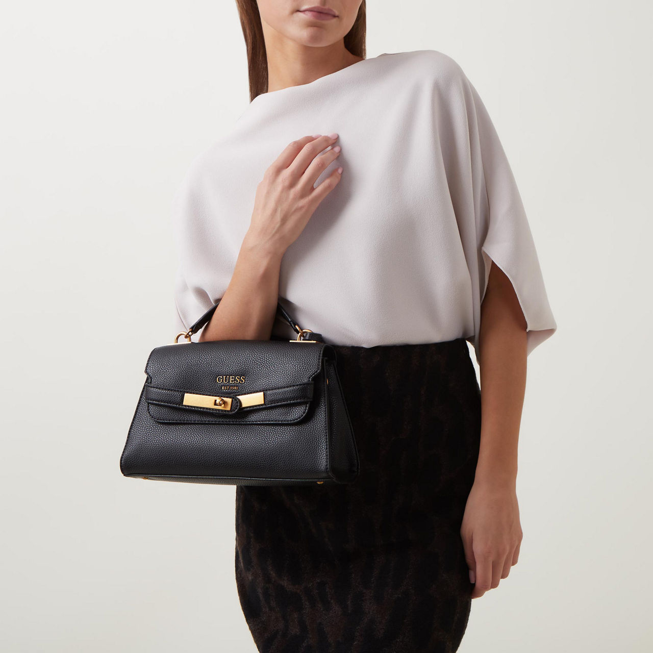 Enisa Flap Top Handle Crossbody Bag