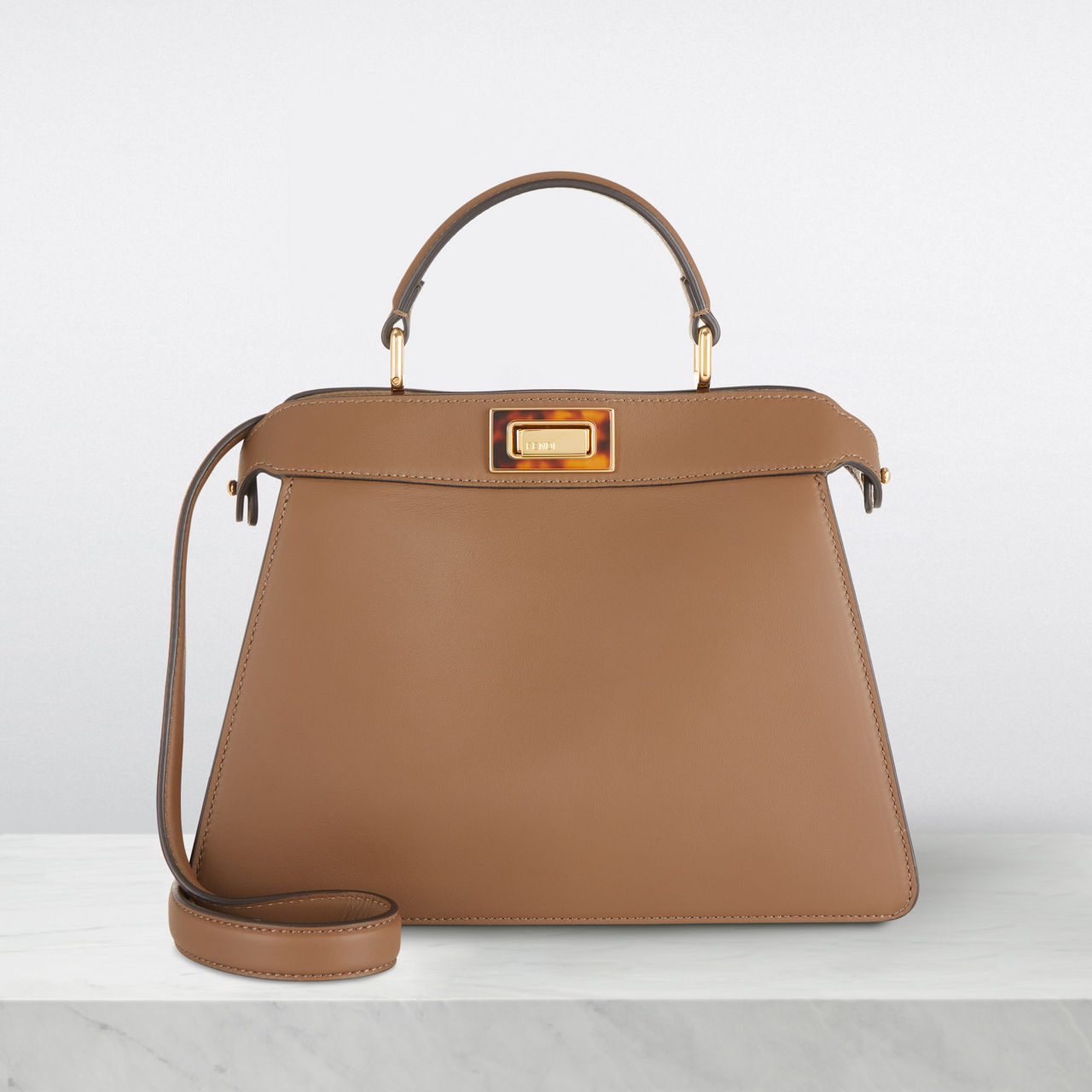 FENDI Peekaboo ISeeU Mini Leather Bag