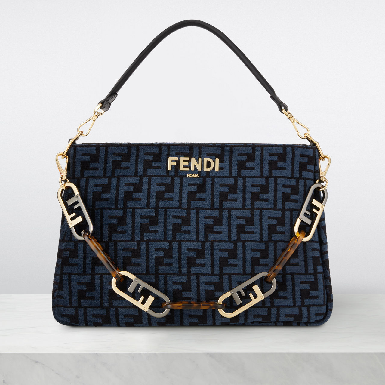 Fendi logo shoulder bag on sale