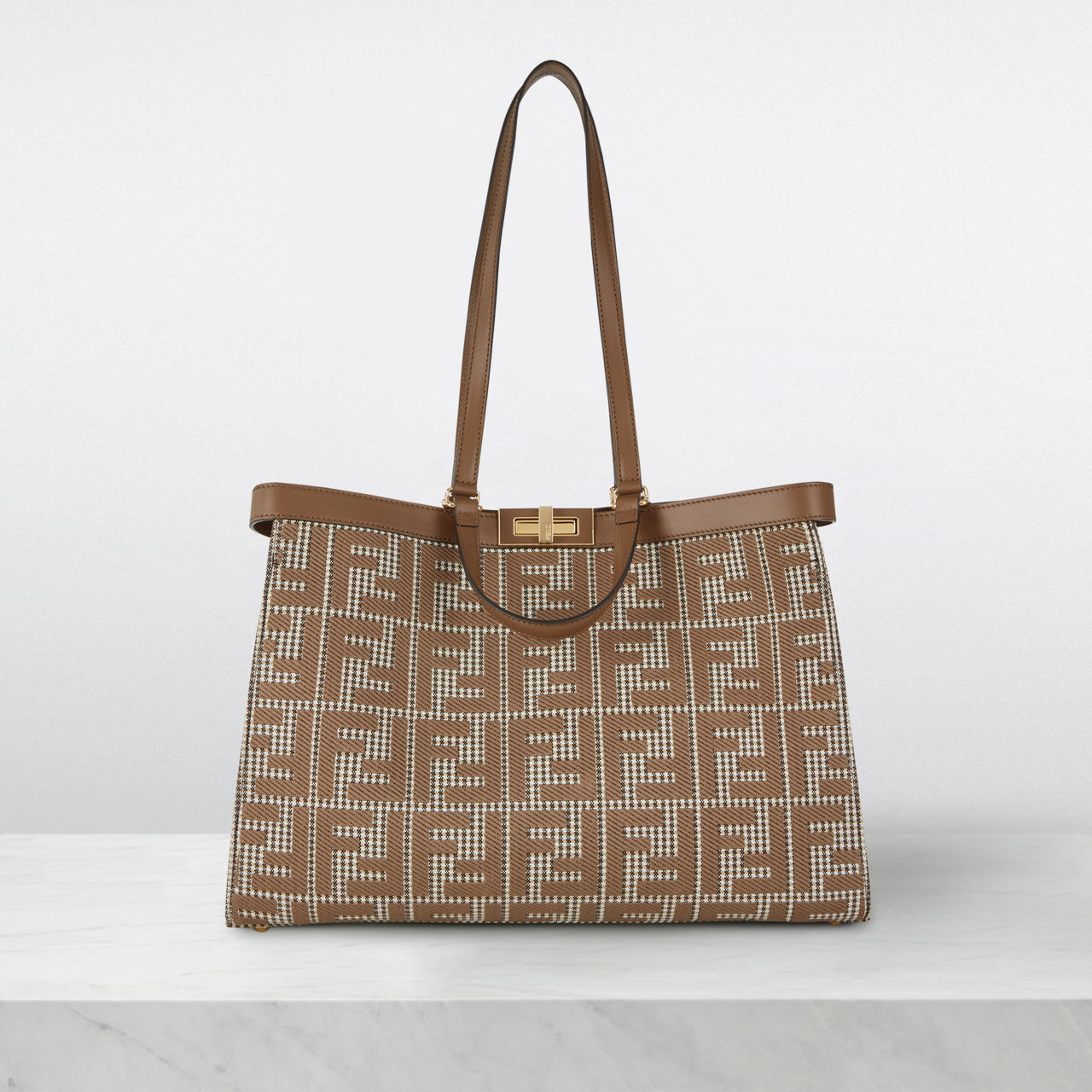 Fendi logo shopper on sale