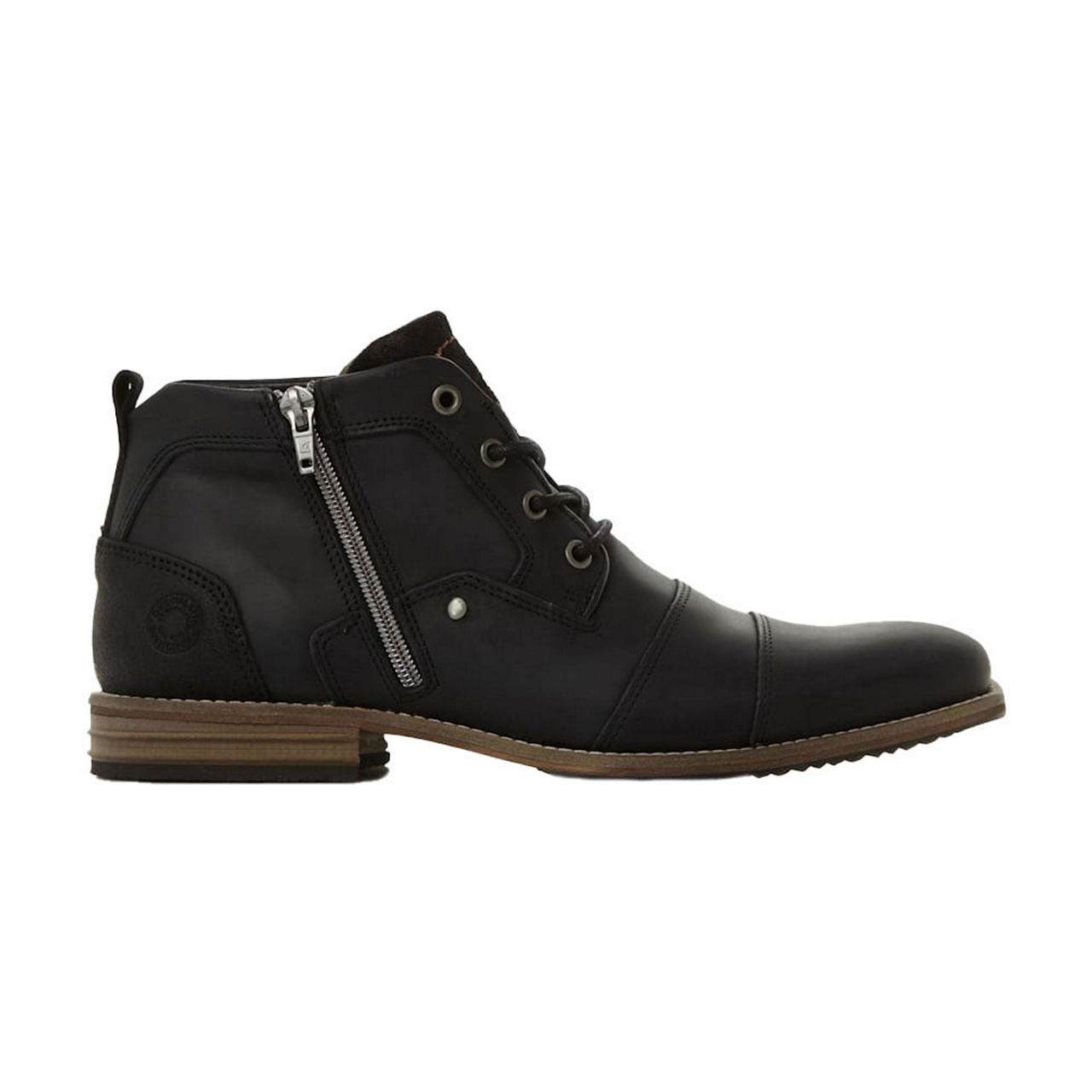 DUNE LONDON Captains Double Toe Cap Detail Leather Boots