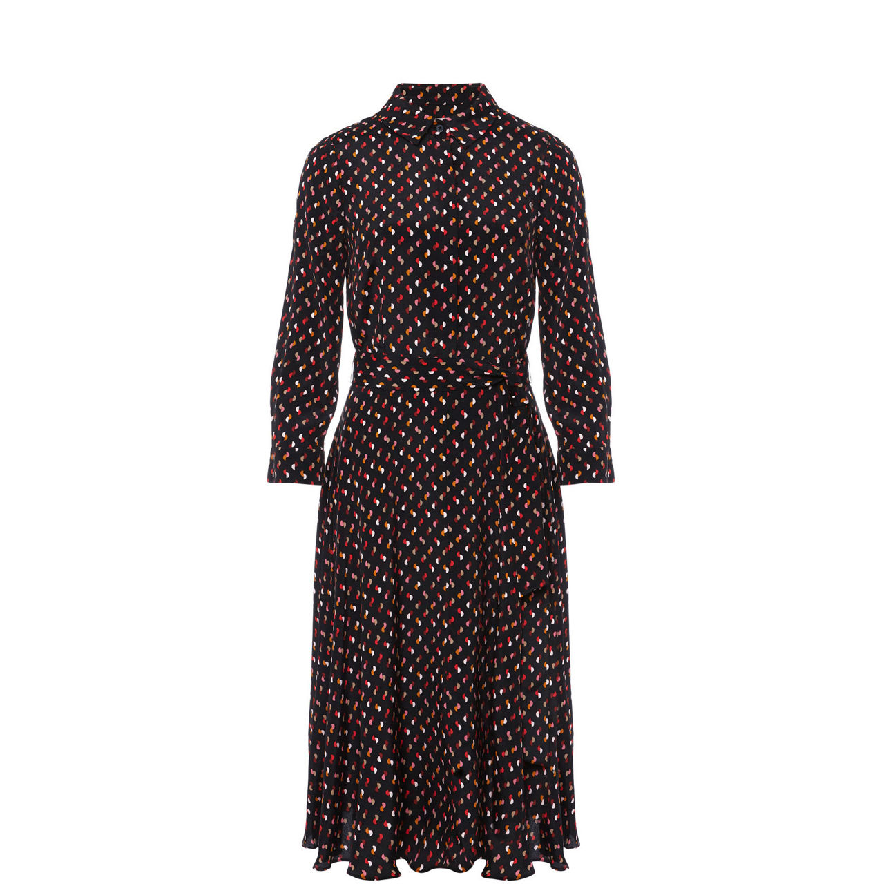 Scribble Bouquet Shirt Dress