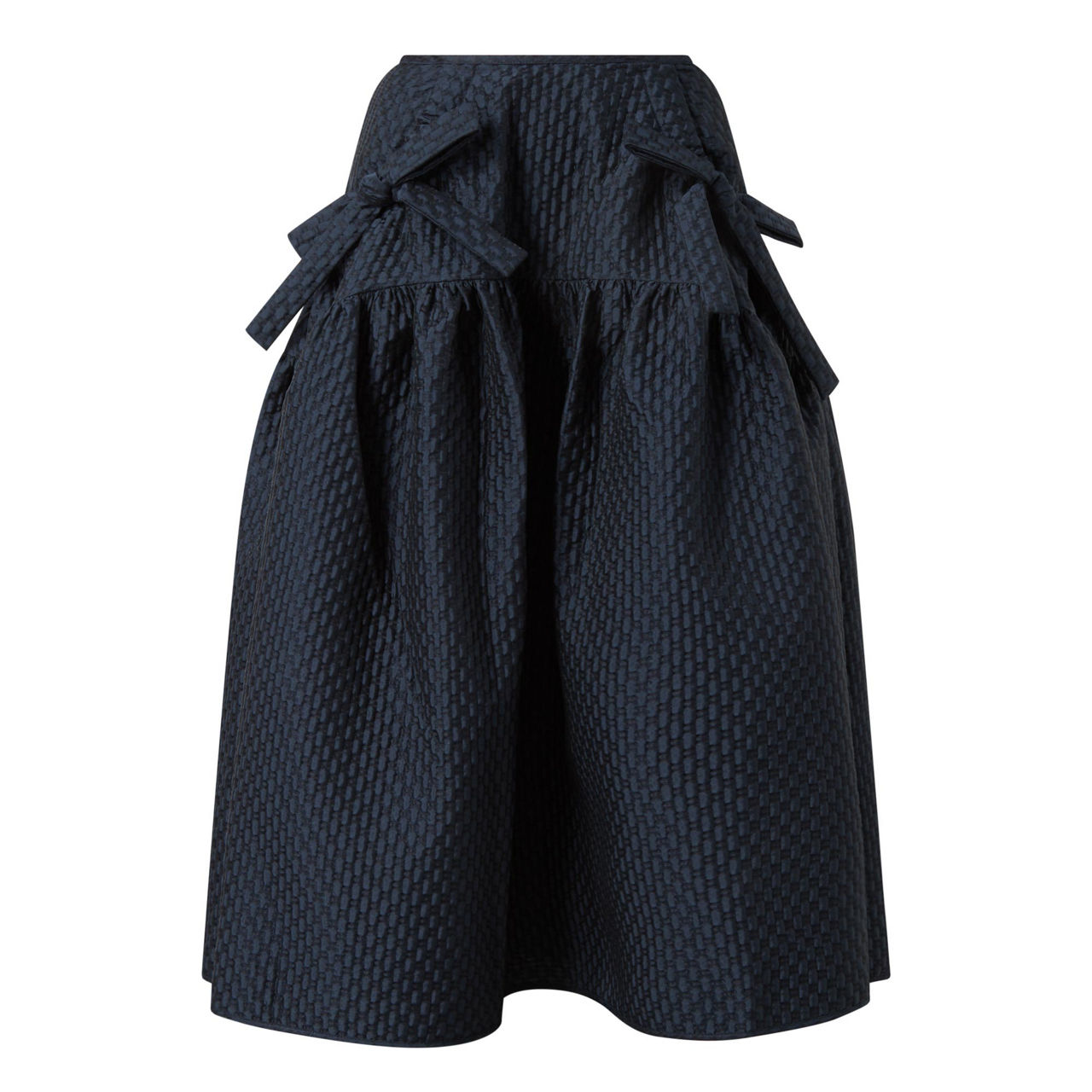 CECILIE BAHNSEN Justice Bow Midi Skirt