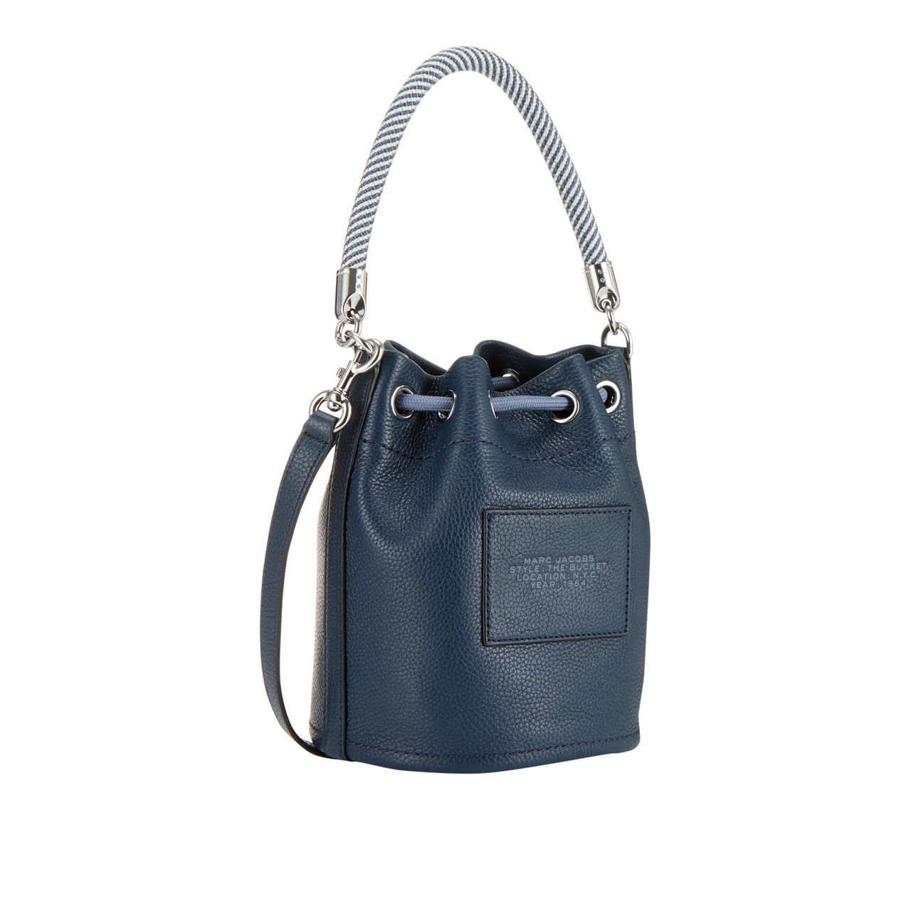 MARC JACOBS The Leather Bucket Bag Blue Sea