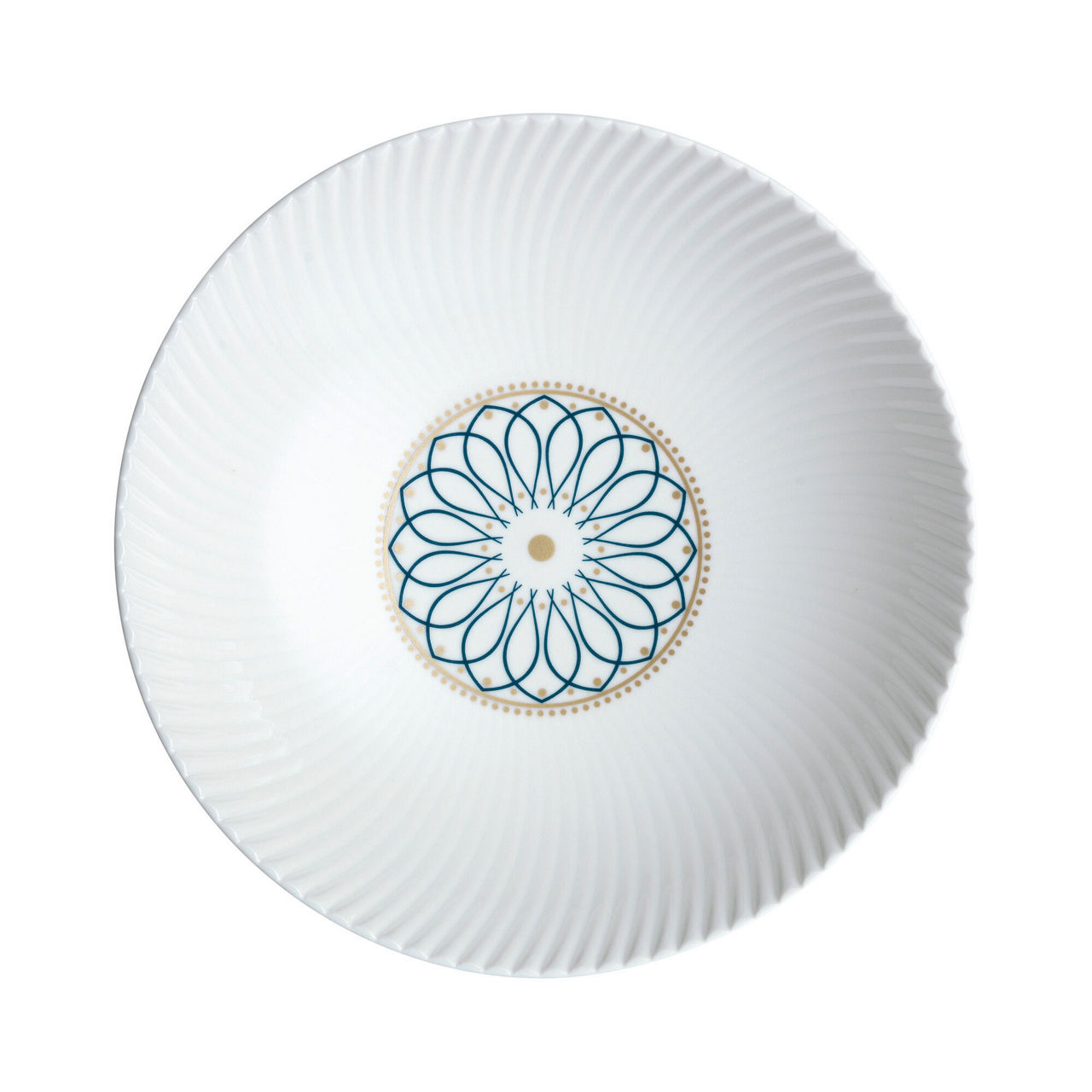 Porcelain Modern Deco Pasta Bowl